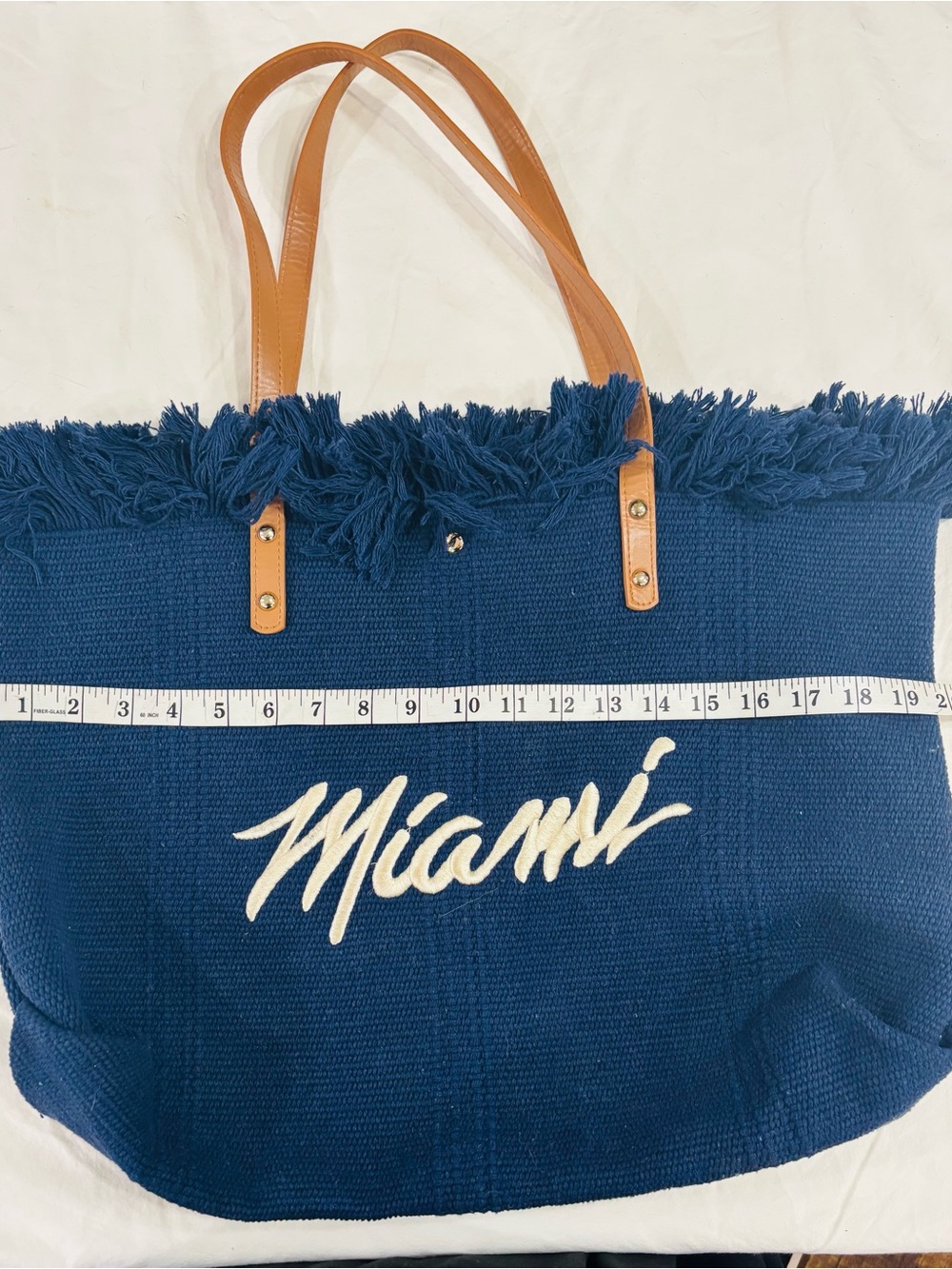 Miami" embroidery and fringe trim from Lucky 7